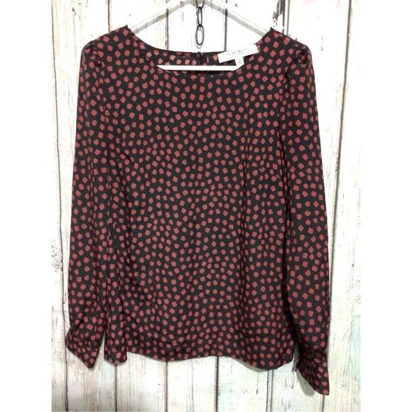 NEW Nine West Blouse Size Medium Black Red💕❤️ - Picture 6 of 11
